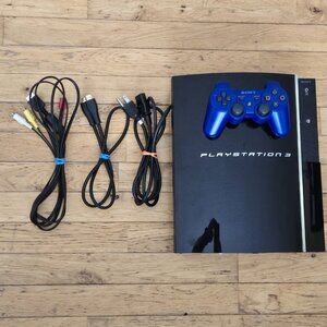 Sony PlayStation 3 Fat PS3 80 GB CECHE01 Backwards Compatible Tested